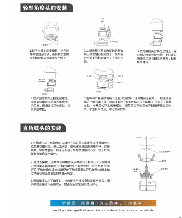 高剛性、高精度銑頭